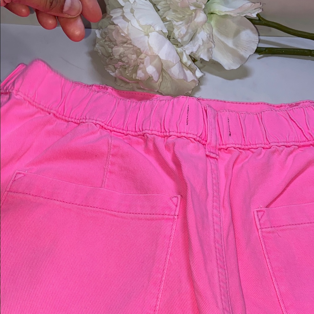 GAP High Rise Waist Neon Pink Women's Shorts Size XL - Picture 6 of 13